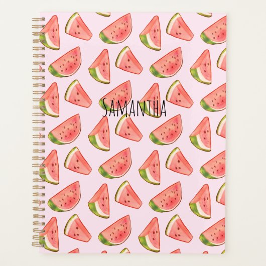Zomer Waterverf Watermeloen Slices Planner (Voorkant)