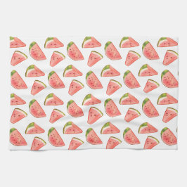 Zomer Waterverf Watermeloen Slices Theedoek
