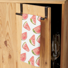 Zomer Waterverf Watermeloen Slices Theedoek