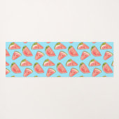 Zomer Waterverf Watermeloen Slices Yogamat (Achterkant (horizontaal))