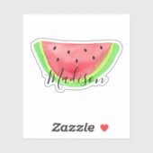 Zomer Waterverf Watermelon Slice Naam Sticker (Vel)