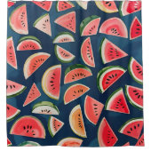 Zomer Waterverf Watermelon Slices Patten Douchegordijn (Voorkant)
