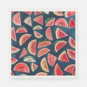 Zomer Waterverf Watermelon Slices Patten Servet (Voorkant)