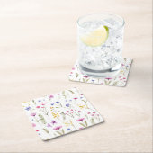 Zomer Waterverf Wildbloemen Kartonnen Onderzetters (Insitu)