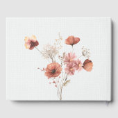 Zomer weide bloem bruiloft gastenboek (Achterkant)