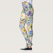 Zomer Weide Botanisch Bloem Motief Leggings (Links)