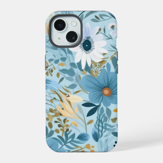 Zomer weide ontwerp iPhone 15 case (Achterkant)
