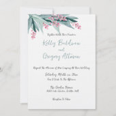 Zomer Wijze Bloemen Huwelijksuitnodiging Kaart (Voorkant)