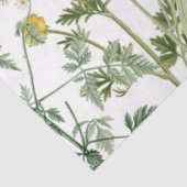 Zomer Wildbloem Bloemen Dragonfly Bee Blue Craft Tissuepapier (Detail)