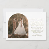 Zomer Wildbloem Boho bruiloft Dank u Bedankkaart (Achterkant)