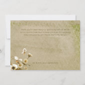 Zomer Wildbloemen & Daisies Bruiloft Bedankkaart (Achterkant)