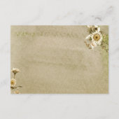 Zomer Wildbloemen & Daisies Bruiloft Details Informatiekaartje (Achterkant)