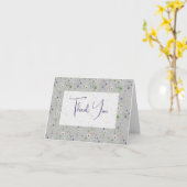 Zomer Wildbloemen Dank u Kaart (Gele Bloem)