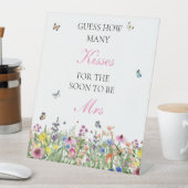 Zomer Wildbloemen en Butterflies raden Kisses Reclamebord Met Voetstuk (Insitu)