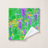 Zomer Wildbloemen in een groen veld Bad Handdoek (Wasdoekje)