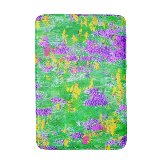 Zomer Wildbloemen in een groen veld Badmat (Voorkant Verticaal)