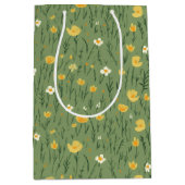 Zomer Wildbloemen op groen Medium Cadeauzakje (Voorkant)