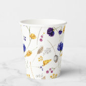 Zomer Wildbloemen Patroon Papier Cups Papieren Bekers (Rechts)