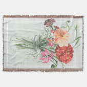 Zomer Wildbloemen - Pinks & Reds Deken (Voorkant)