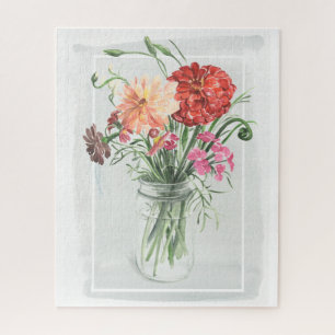 Zomer Wildbloemen - Pinks & Reds Legpuzzel