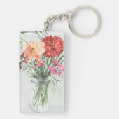 Zomer Wildbloemen - Pinks & Reds Sleutelhanger (achterkant)