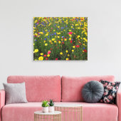 Zomer Wildbloemen van Loch Ness Canvas Afdruk (Insitu (Woonkamer))
