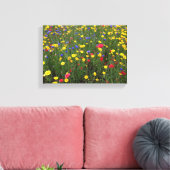 Zomer Wildbloemen van Loch Ness Canvas Afdruk (Insitu (Woonkamer))