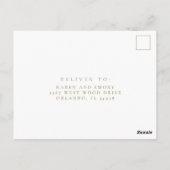 Zomer Wilde Bloem Boho Bruiloft RSVP Briefkaart (Achterkant)