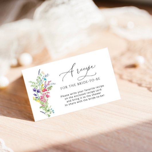 Zomer Wilde Bloem Gelieve Een Recept Mee Te Brenge Informatiekaartje