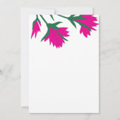 Zomer wilde bloem klaproos Roze bloem bruiloft Save The Date (Achterkant)