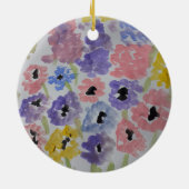 Zomer wilde bloemen keramische decoratie (Achterkant)