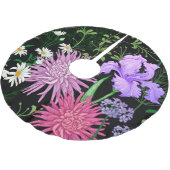 Zomer Wilde Bloemen Naadloze Schets Kerstboom Rok (Gekanteld)