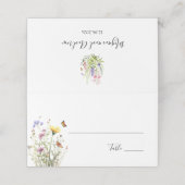 Zomer wilde bloemen Trouwplaats kaart Plaatskaartje (Buitenkant ongevouwen)