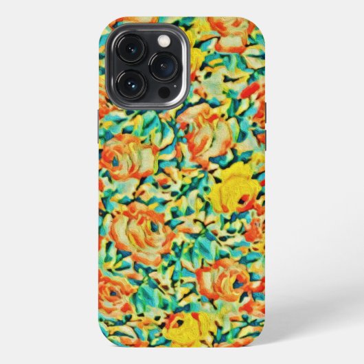 Zomer Wilde Roos Bloementuin iPhone Hoesje (Achterkant)
