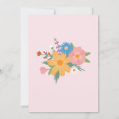 Zomer Wildflower Bachelorette Party Uitnodiging (Achterkant)