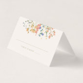 Zomer Wildflower Boho bruiloft Kaart (Achterkant)