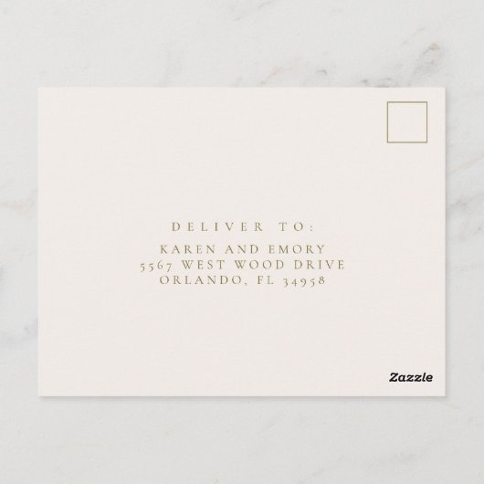 Zomer Wildflower Boho Bruiloft RSVP Briefkaart (Achterkant)