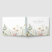 Zomer Wildflower bruiloft Gastenboek (Volledig)
