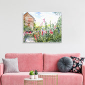 Zomer Wildflower Engelse Tuin in York Canvas Afdruk (Insitu (Woonkamer))
