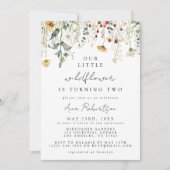 Zomer Wildflower Field 2e verjaardag Kaart (Voorkant)