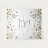 Zomer Wildflower Field Baby shower Achtergrond Wandkleed (Voorkant (horizontaal))