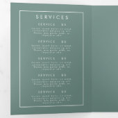 Zomer Wildflower Field Brochure Drieluik Programma (Binnenzijde eerst)