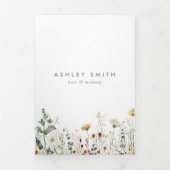 Zomer Wildflower Field Brochure Drieluik Programma (Cover)