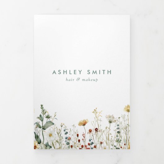 Zomer Wildflower Field Brochure Drieluik Programma (Cover)