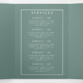 Zomer Wildflower Field Brochure Drieluik Programma (Binnenkant midden)