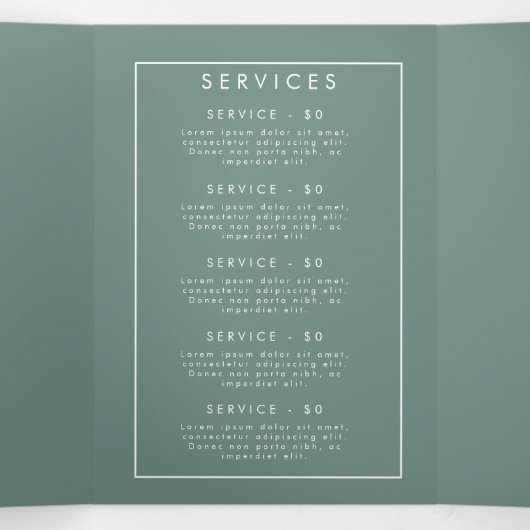 Zomer Wildflower Field Brochure Drieluik Programma (Binnenkant midden)