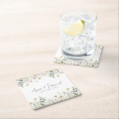 Zomer Wildflower Field Bruiloft Kartonnen Onderzetters (Insitu)