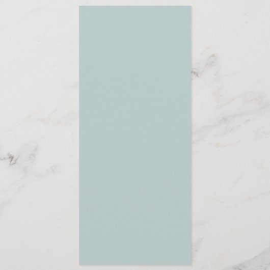 Zomer Wildflower Field Bruiloft Menu (Achterkant)