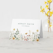 Zomer Wildflower Field Client Dank u Kaart (Gele Bloem)