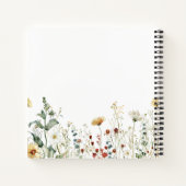 Zomer Wildflower Field gepersonaliseerd Notitieboek (Achterkant)